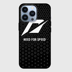 Чехол для iPhone 13 Pro Need for Speed glitch на темном фоне, цвет: 3D-черный