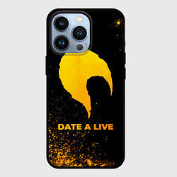 Чехол для iPhone 13 Pro Date A Live - gold gradient, цвет: 3D-черный