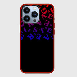 Чехол для iPhone 13 Pro Очень странные дела паттерн, цвет: 3D-красный