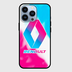 Чехол iPhone 13 Pro Renault neon gradient style