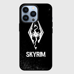 Чехол iPhone 13 Pro Skyrim glitch на темном фоне