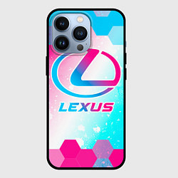 Чехол iPhone 13 Pro Lexus neon gradient style