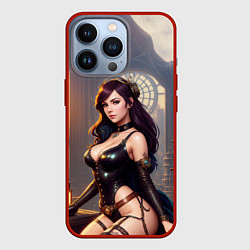 Чехол iPhone 13 Pro Красивая девушка в стиле стимпанк