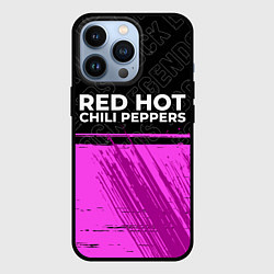 Чехол для iPhone 13 Pro Red Hot Chili Peppers rock legends: символ сверху, цвет: 3D-черный