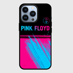Чехол iPhone 13 Pro Pink Floyd - neon gradient: символ сверху