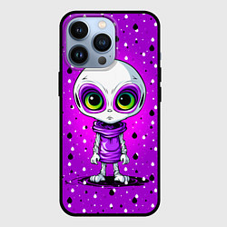 Чехол для iPhone 13 Pro Alien - purple color, цвет: 3D-черный