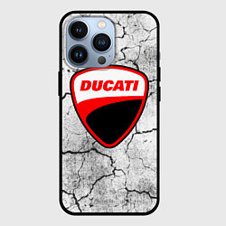 Чехол iPhone 13 Pro Ducati - потресканная земля