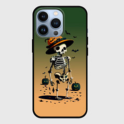 Чехол iPhone 13 Pro Funny skeleton - halloween - neural network