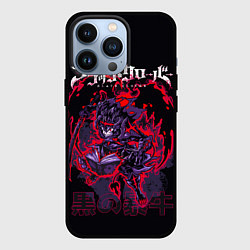 Чехол iPhone 13 Pro Аста режим демона - Черный Клевер