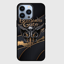 Чехол iPhone 13 Pro Baldurs Gate 3 logo dark logo