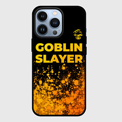 Чехол iPhone 13 Pro Goblin Slayer - gold gradient: символ сверху