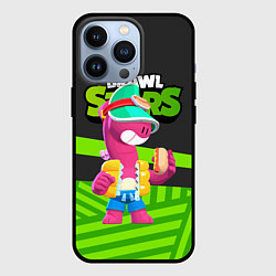 Чехол iPhone 13 Pro Doug Brawl stars green black