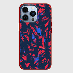 Чехол для iPhone 13 Pro Спортивный абстрактный фон, цвет: 3D-красный