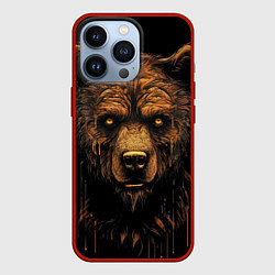 Чехол iPhone 13 Pro Медведь иллюстрация