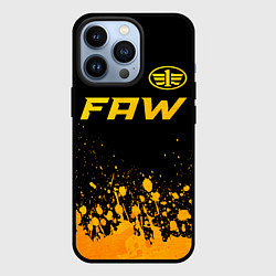 Чехол iPhone 13 Pro FAW - gold gradient: символ сверху