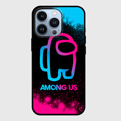 Чехол iPhone 13 Pro Among Us - neon gradient