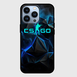 Чехол для iPhone 13 Pro CSGO neon style logo, цвет: 3D-черный