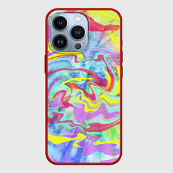 Чехол для iPhone 13 Pro Flash of colors, цвет: 3D-красный