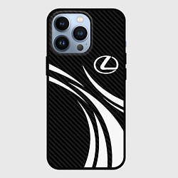 Чехол iPhone 13 Pro Lexus - carbon line
