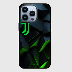 Чехол iPhone 13 Pro Juventus black green logo