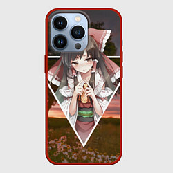 Чехол для iPhone 13 Pro Touhou Project Reimu, цвет: 3D-красный