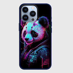 Чехол iPhone 13 Pro Панда в красках киберпанк