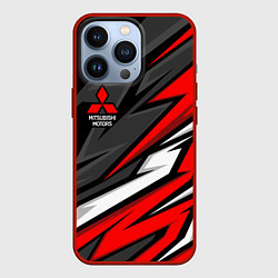 Чехол iPhone 13 Pro Митсубиси - красный спортивный
