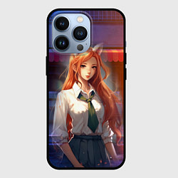 Чехол для iPhone 13 Pro Студентка девушка лиса, цвет: 3D-черный