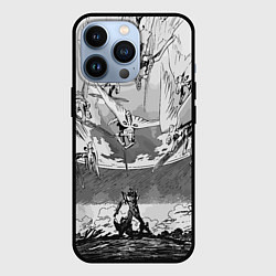 Чехол iPhone 13 Pro Нападение ангелов - Евангелион