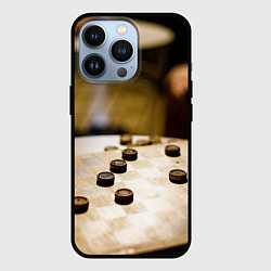 Чехол для iPhone 13 Pro Игра в шашки, цвет: 3D-черный