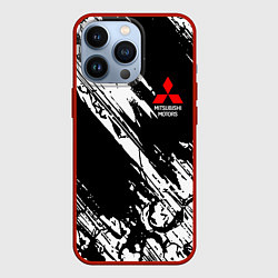 Чехол для iPhone 13 Pro Mitsubishi - белый пятна, цвет: 3D-красный