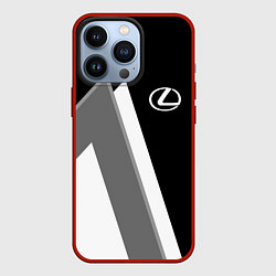 Чехол iPhone 13 Pro Лексус - спортивный серый