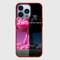 Чехол iPhone 13 Pro Barbenheimer - meme - nuclear explosion