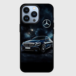 Чехол для iPhone 13 Pro Mercedes Benz galaxy, цвет: 3D-черный