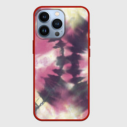 Чехол для iPhone 13 Pro Tie-Dye дизайн, цвет: 3D-красный