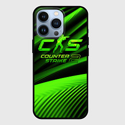 Чехол iPhone 13 Pro CS2 Counter strike green logo
