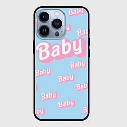 Чехол iPhone 13 Pro Baby - Barbie style: blue pattern