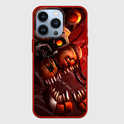 Чехол для iPhone 13 Pro Фредди сломанный, цвет: 3D-красный