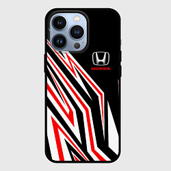 Чехол iPhone 13 Pro Хонда - белый и красный