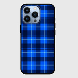 Чехол iPhone 13 Pro Шотландка синий