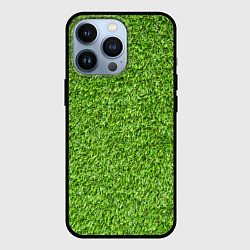 Чехол для iPhone 13 Pro Зелёный газон, цвет: 3D-черный