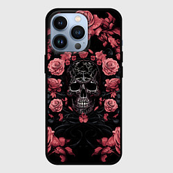 Чехол iPhone 13 Pro И череп и розы