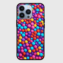 Чехол iPhone 13 Pro Паттерн разноцветные шарики - нейросеть