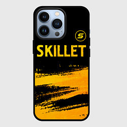 Чехол iPhone 13 Pro Skillet - gold gradient: символ сверху