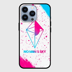 Чехол для iPhone 13 Pro No Mans Sky neon gradient style, цвет: 3D-черный