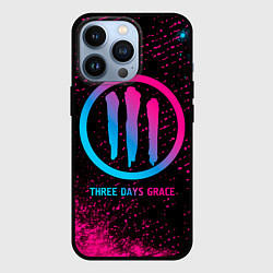 Чехол iPhone 13 Pro Three Days Grace - neon gradient