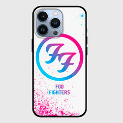 Чехол iPhone 13 Pro Foo Fighters neon gradient style