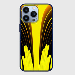 Чехол iPhone 13 Pro Черно-желтые мотивы