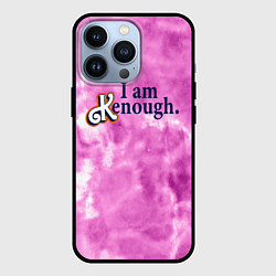 Чехол iPhone 13 Pro I am kenough - розовый тай-дай