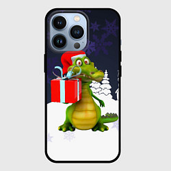 Чехол для iPhone 13 Pro Дракон с подарками, цвет: 3D-черный